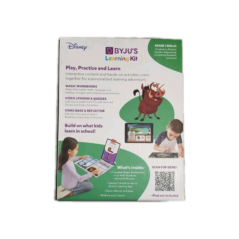 BYJU’S Learning Kit Grade 1 – DISNEY Introductory Edition For Osmo NEW SEALED