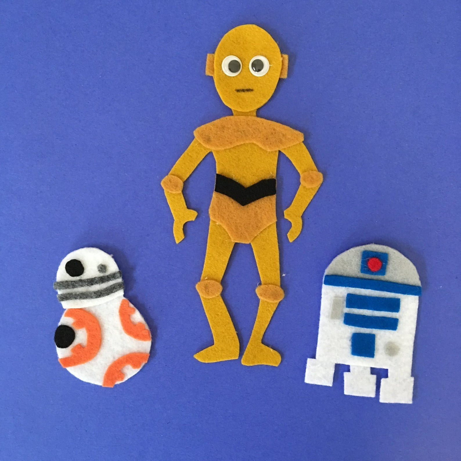Star Wars Handcrafted Felt Characters for Felt or Flannel Board Play