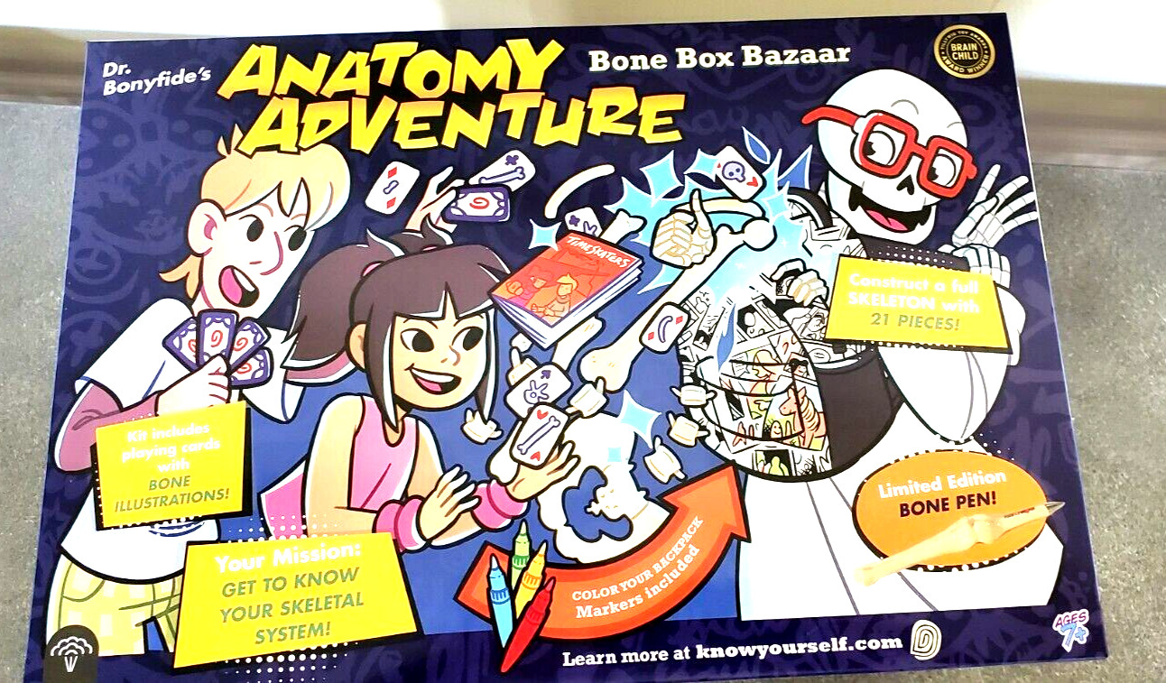 Anatomy Adventure Bone Box Bazaar NEW Complete Set DR. BONYFIDE`S