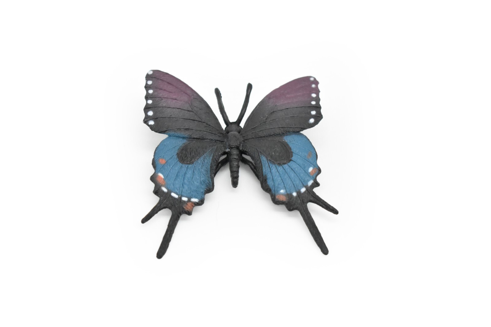 Butterfly, Purple & Blue, Rubber Toy Bug, Realistic Figure, Model, Kids 2″ F4468