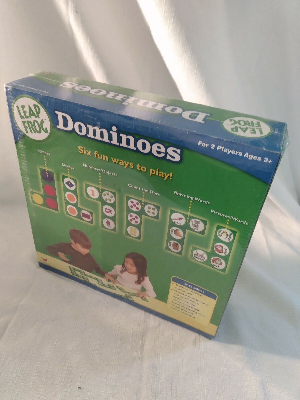 Leap Frog Dominoes Educational Game Cardinal 2 players ages 3+ colors shapes NEW