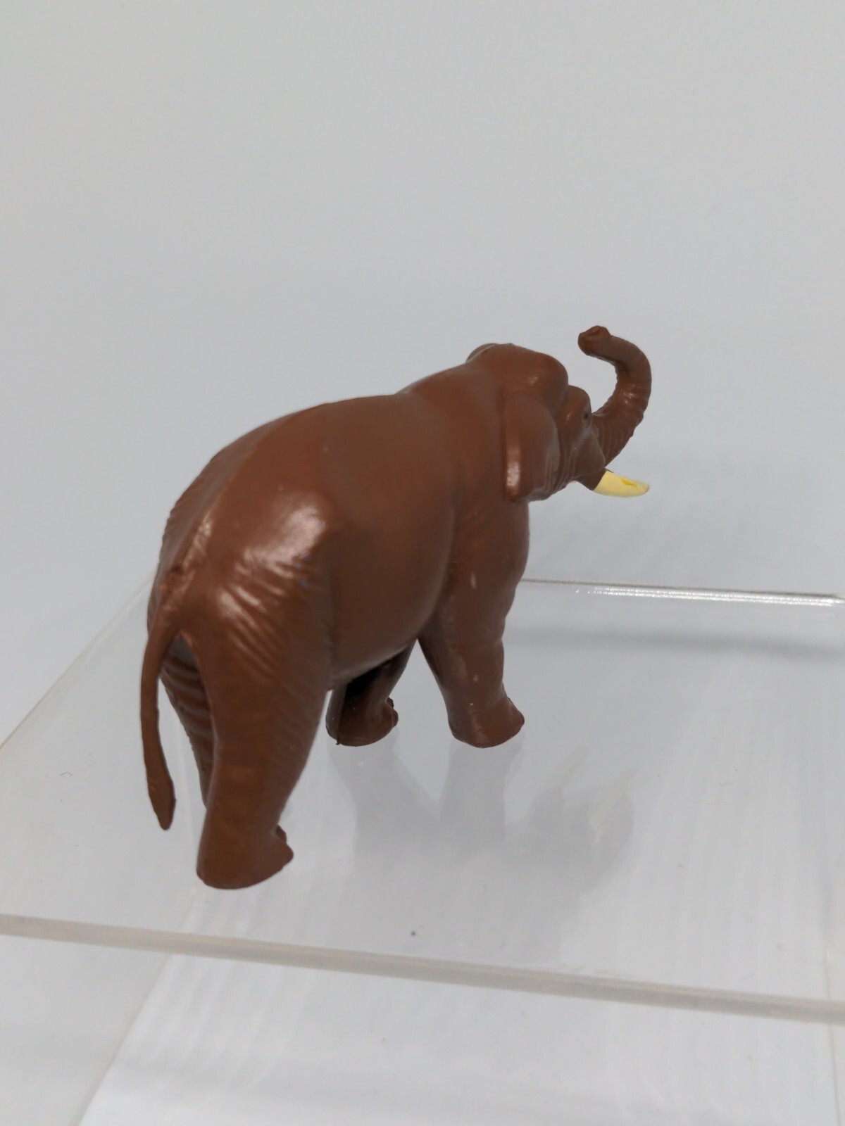 Elephant Asian Replica plastic 3 inches long Dark Brown Tusk