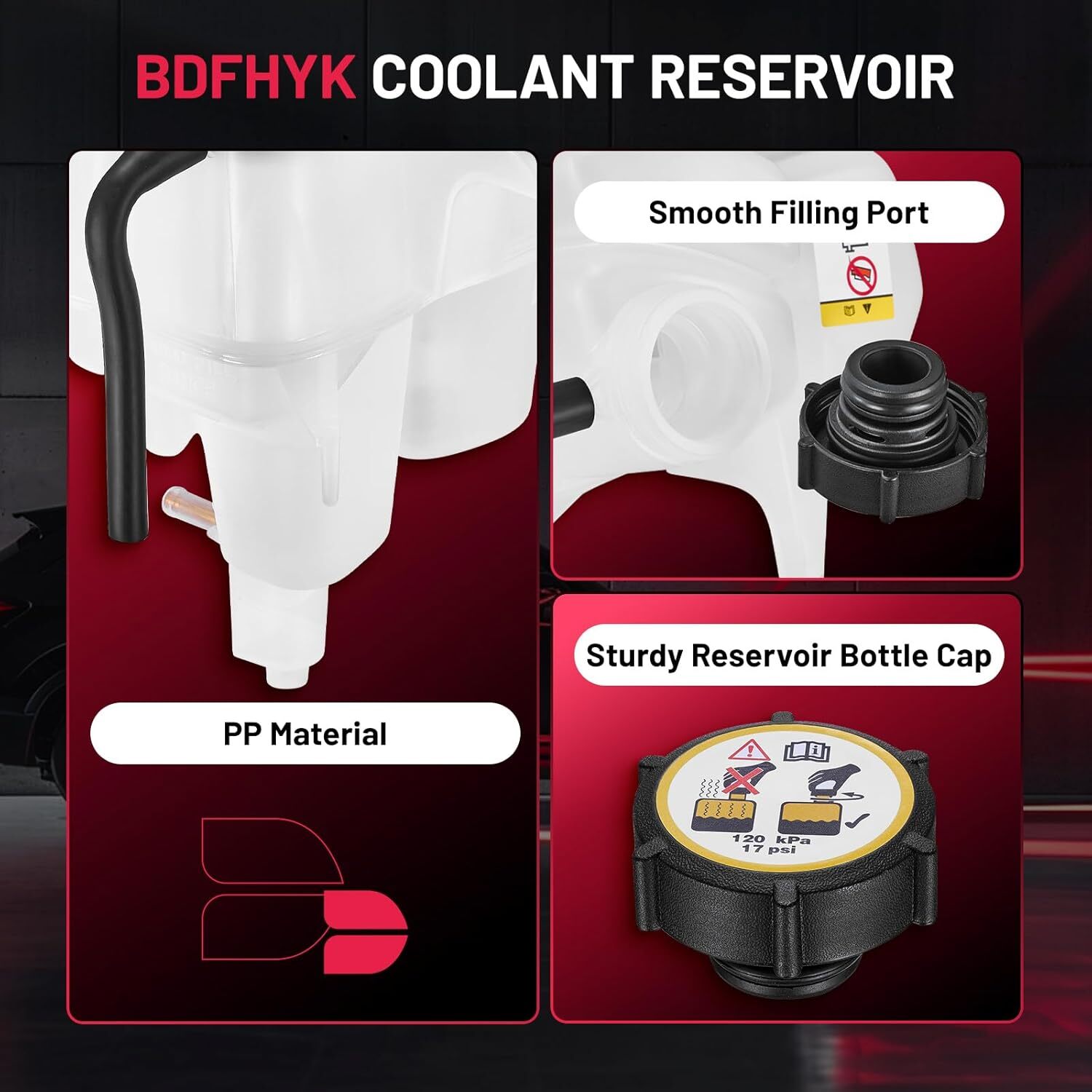 BDFHYK Engine Coolant Expansion Reservoir Overflow Tank Compatible with Escape