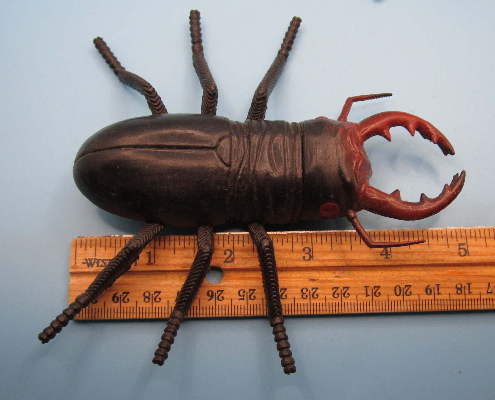 Jumbo Large Creepy Crawler Rubber Beetle and Fly Scary Halloween