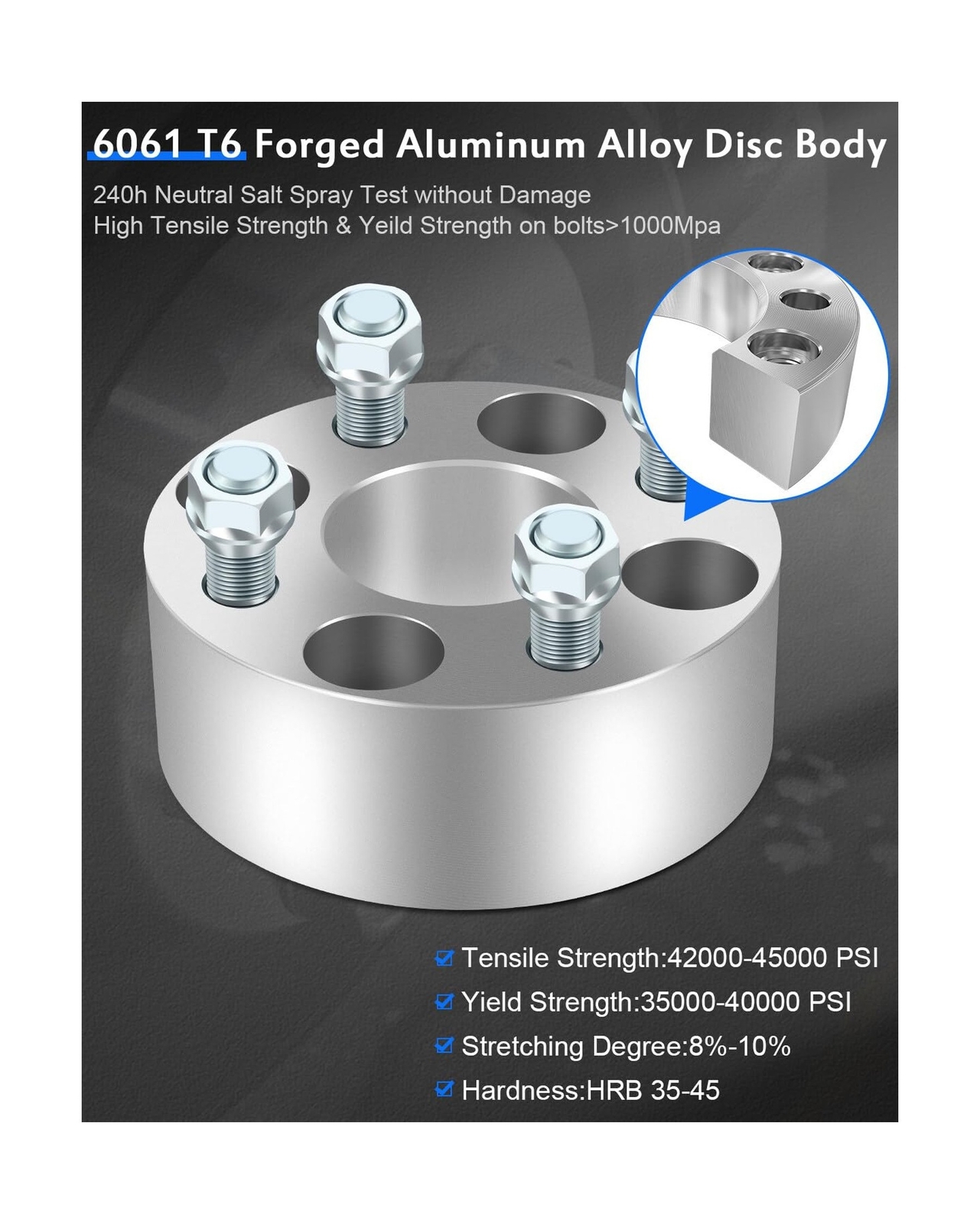 ECCPP 4X 2 inch 4×4 to 4×4 4 Lug ATV Wheel Spacers 4×101.6mm to 4×101.6mm fit…
