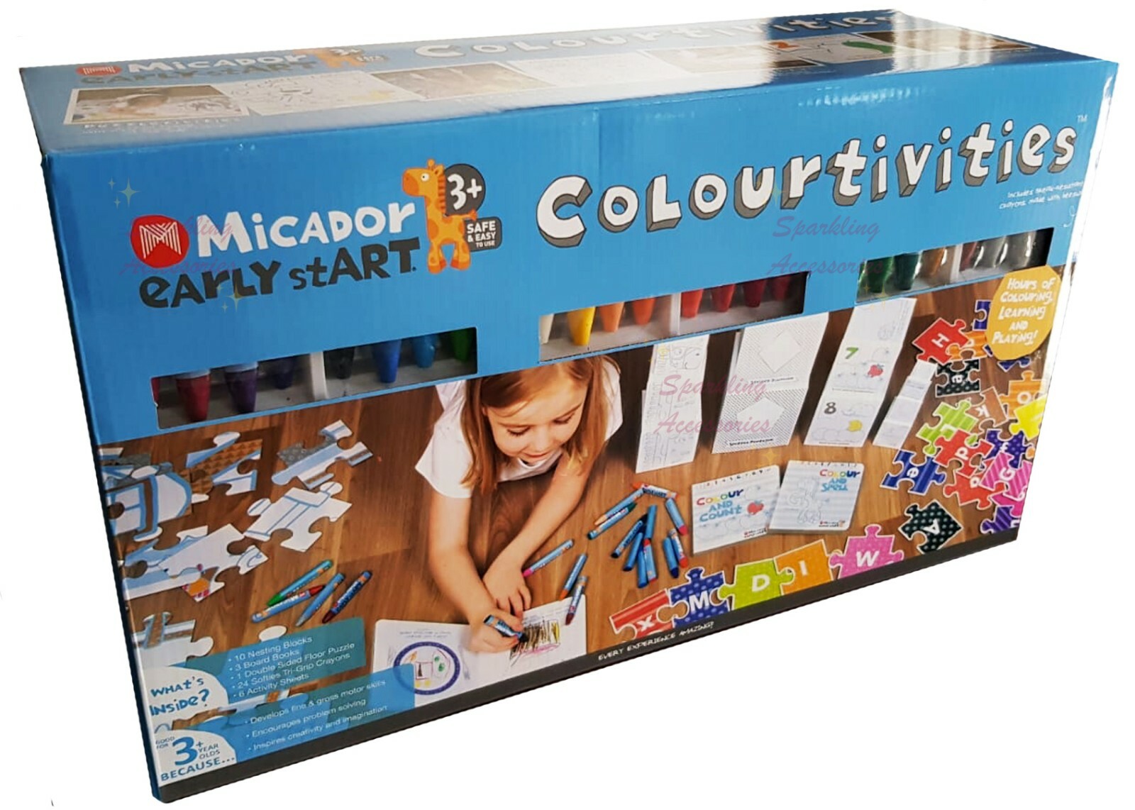 NEW Micador MEGA ACTIVITY SET Learning Colourtivities Puzzle, Art, Books & More!