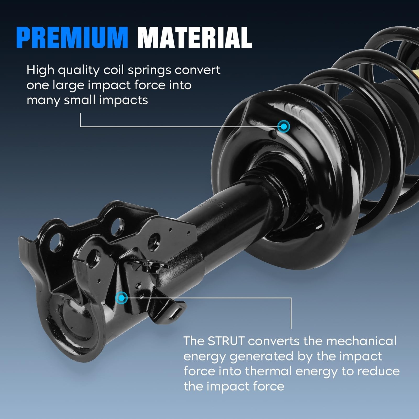 Complete Front and Rear Strut Shock Absorber Fit for Acura CSX 2006-2011, for…