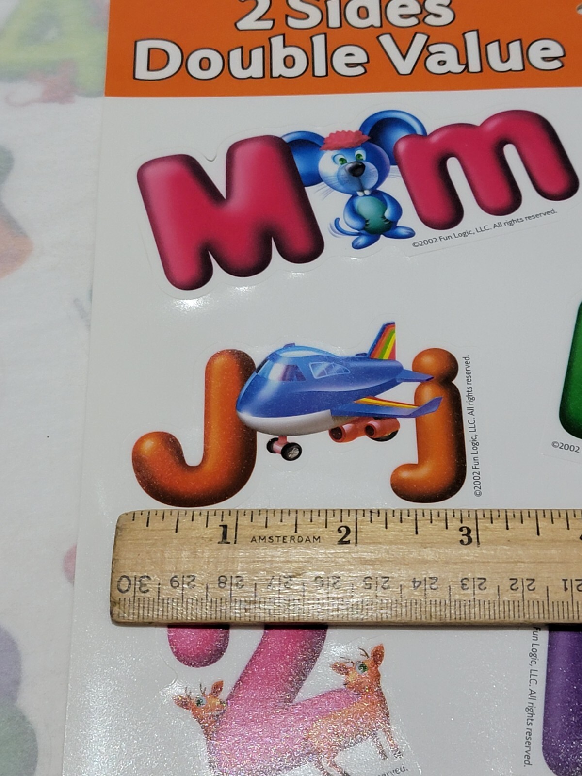 6 FULL SETS OF ALPHABET WINDOW CLINGS + NUMBERS 0-9 EDUCATIONAL HOME SCHOOL NEW