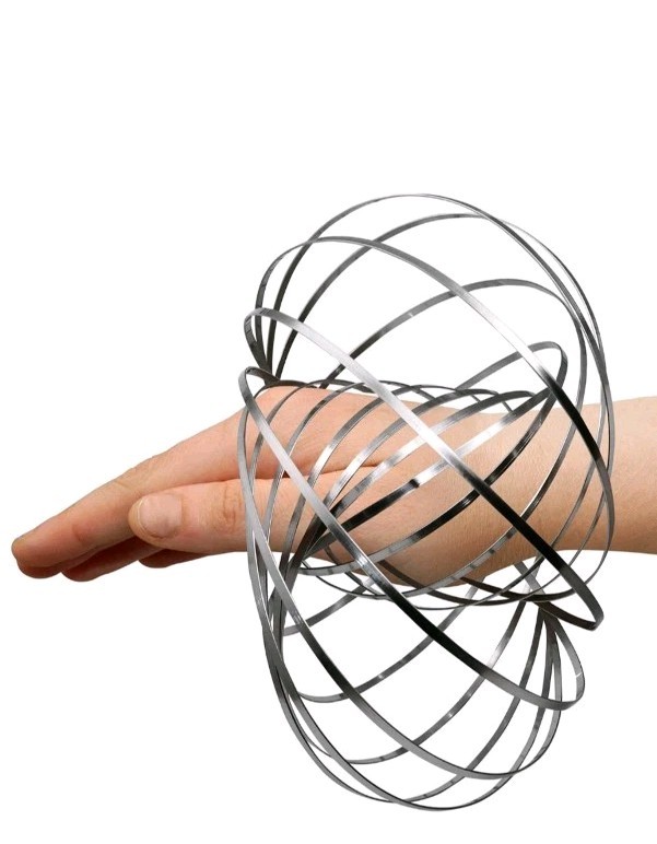 Digital Energy Kinetic Educational Spring Flow Ring Toy- Interactive 3D Shaped