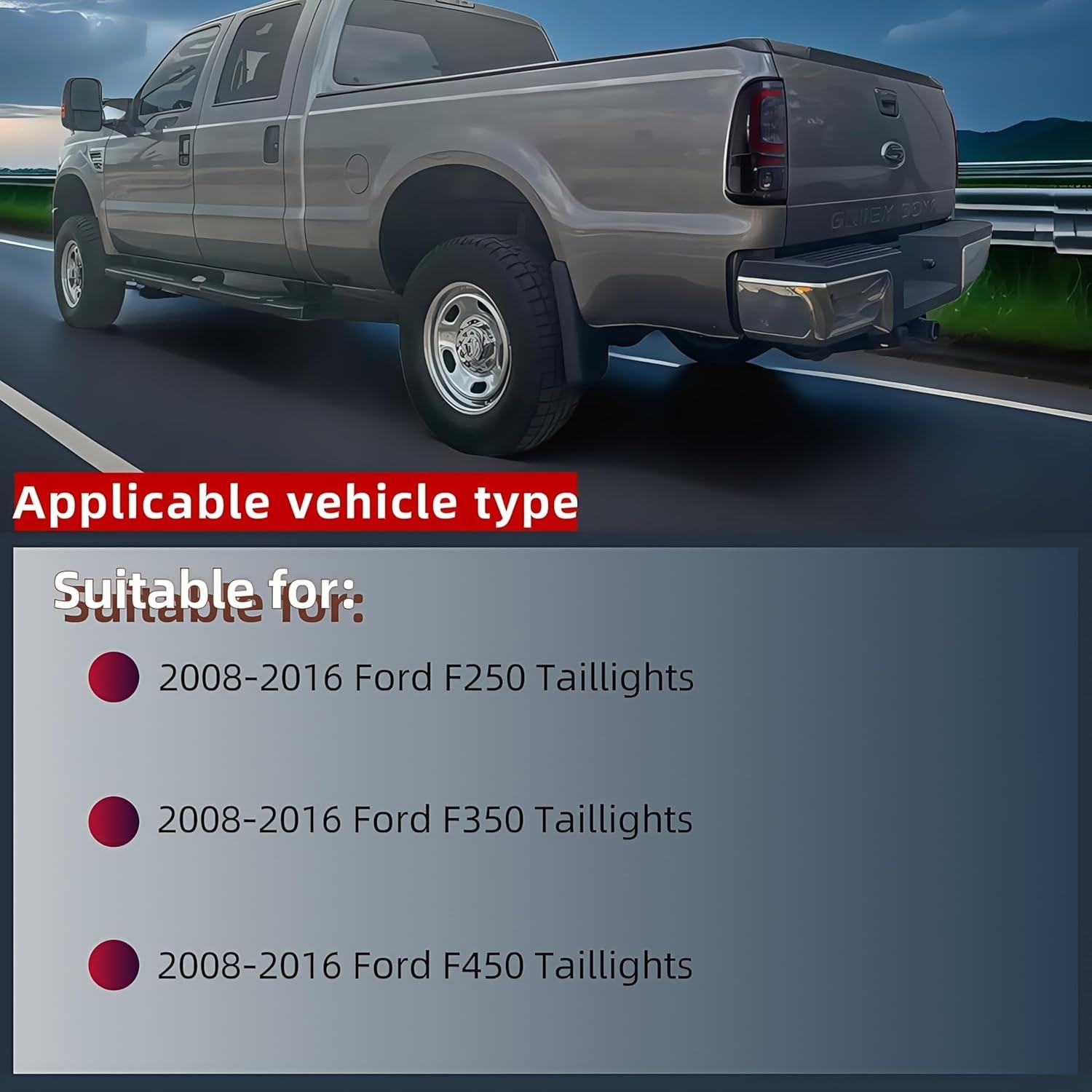 Suitable for Ford F250 F350 F450 2008-2016 Taillight Assembly Brake Assembly Rev