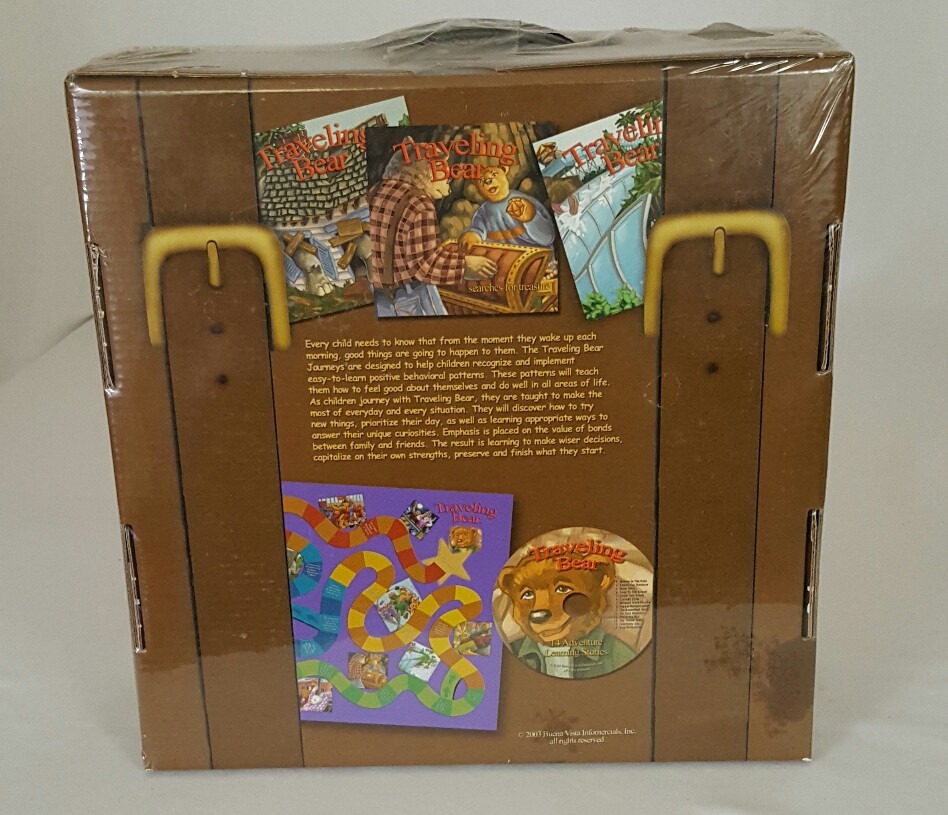 Traveling Bear Adventure Board Game 14 Learning Stories 2003 Audio CD New Sealed
