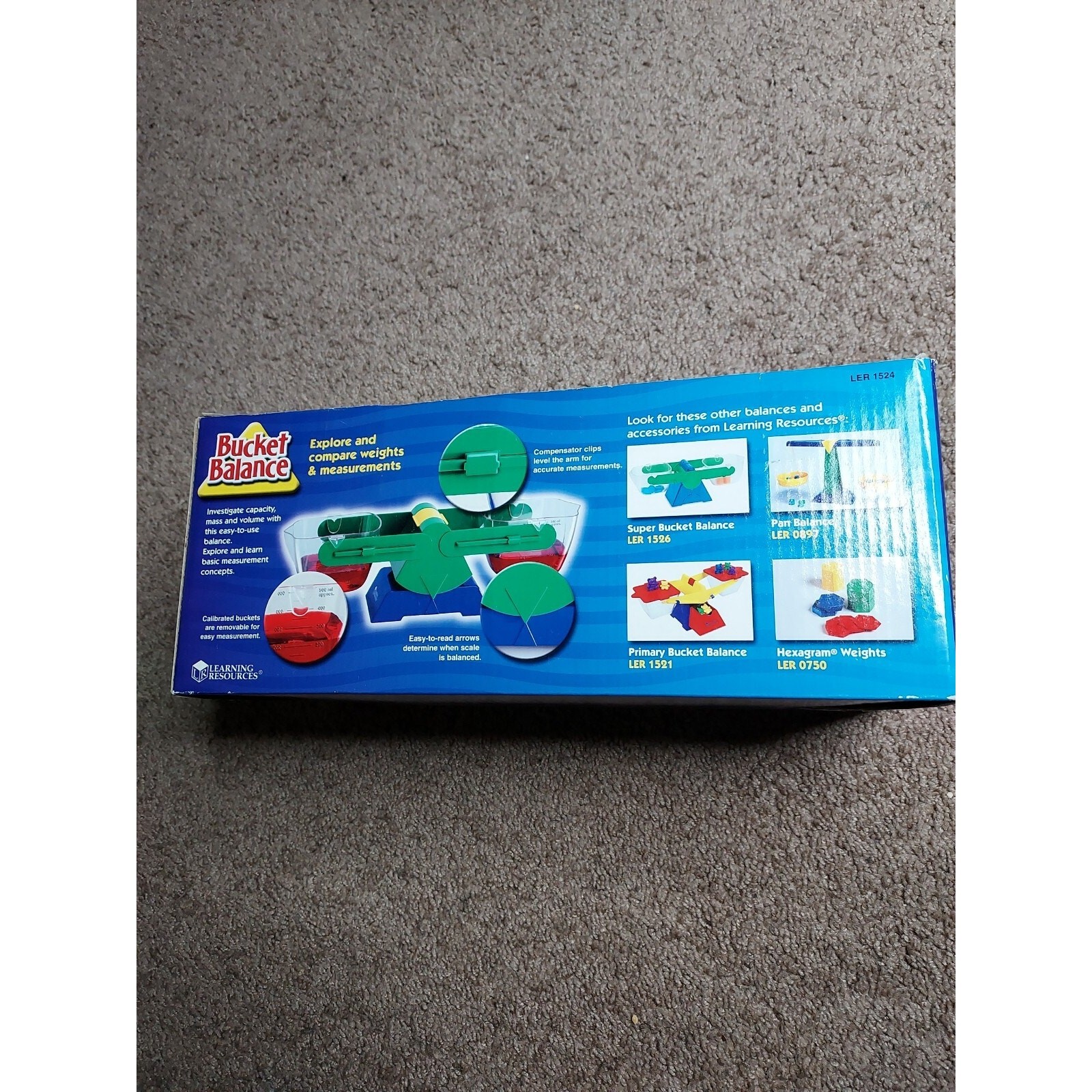 Learning Resources Bucket Balance Teaching Scale Science Math Class homeschool