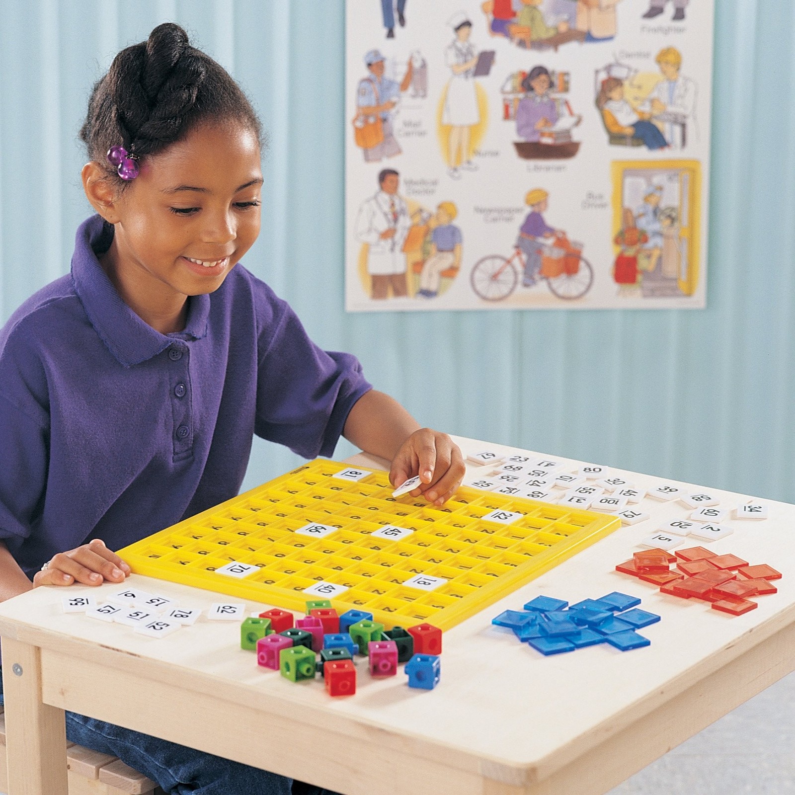 Learning Resources Hundred Number Board, Plastic
