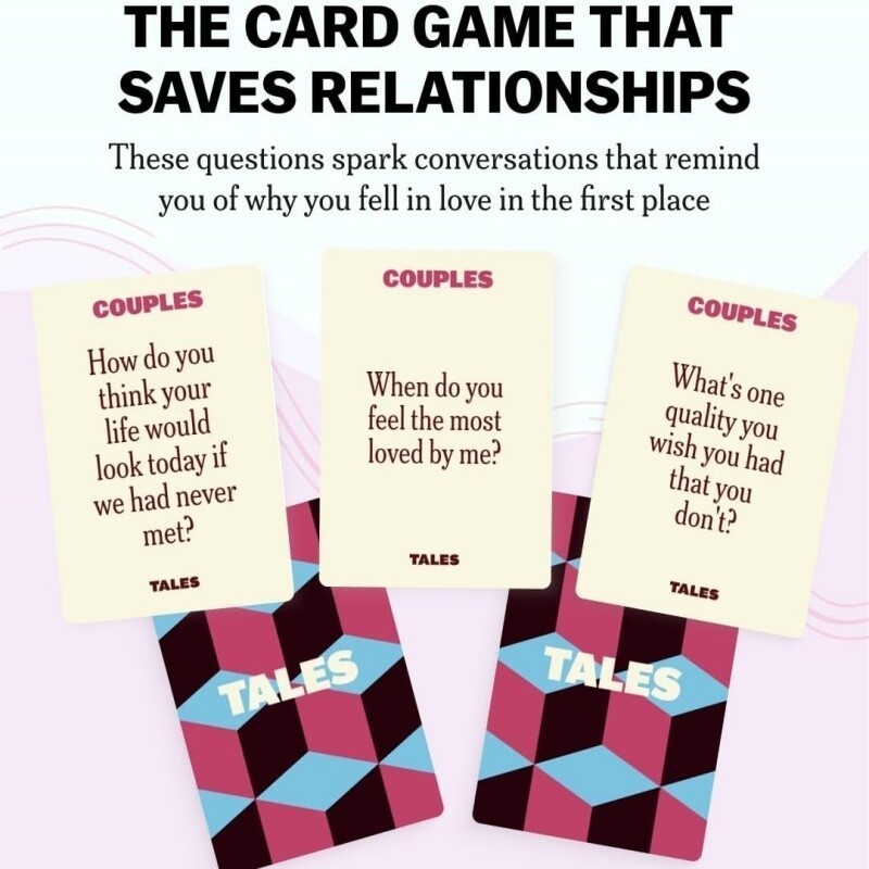 Tales Conversation Starter Cards Card Game For Family/Couples Edition 1~2pcs US
