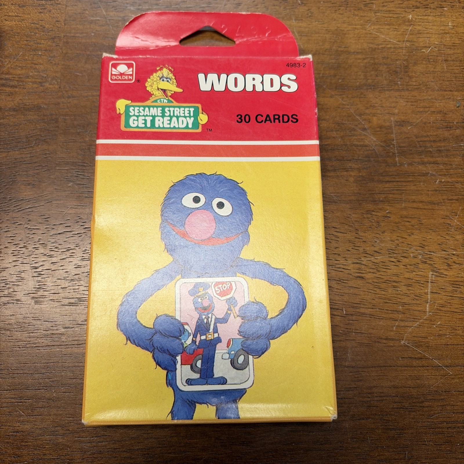 Sesame Street Flash Cards Get Ready Learning Series WORDS 1986