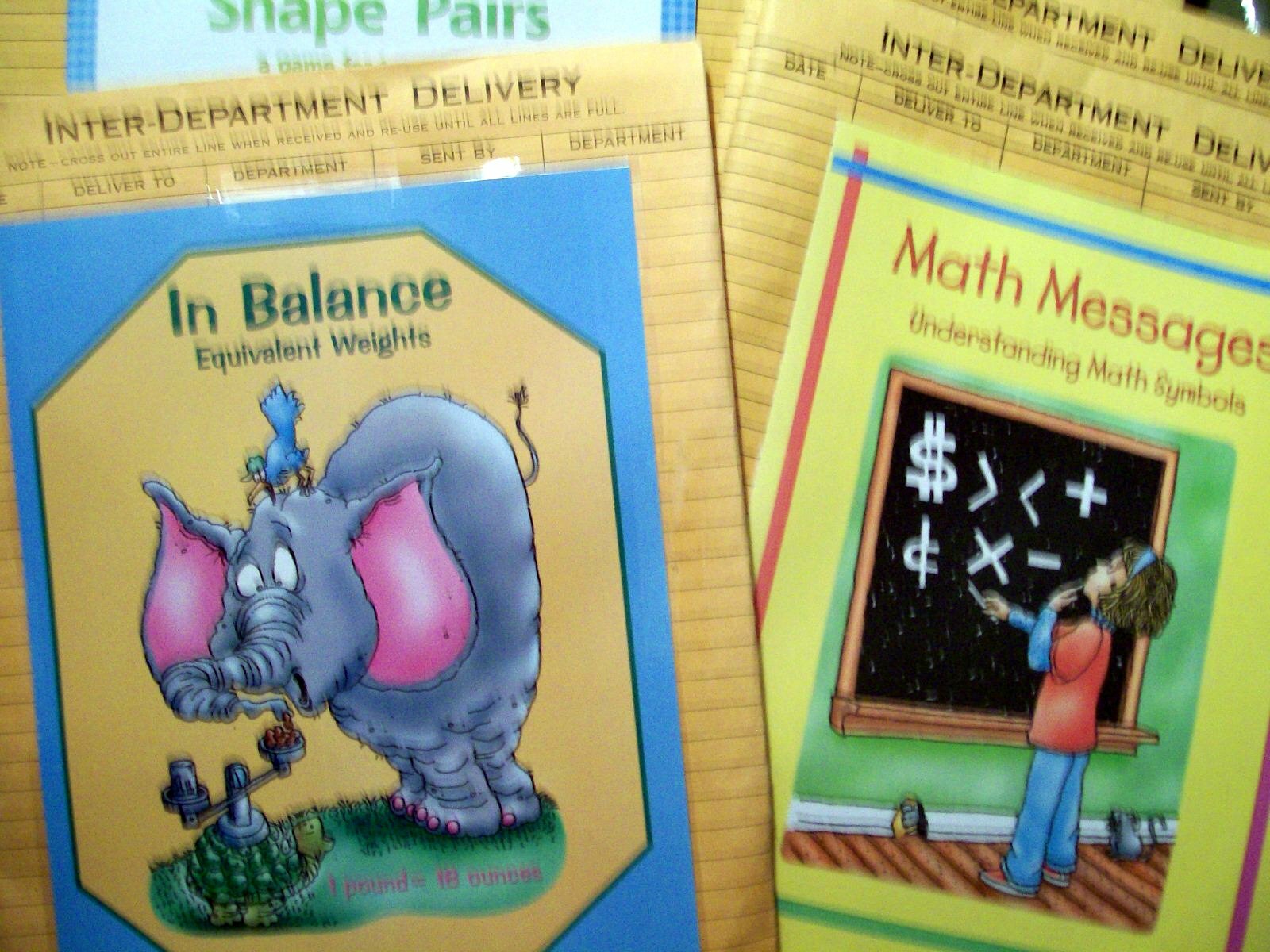 15 Individual Math/Word Problem Games Grades 1-6 Fractions, Geometry, Time……