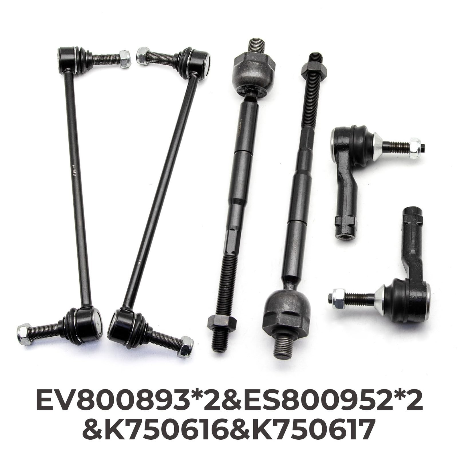 6pc Tie Rod Ends Inner Outer Wih Sway Bars for Ford Police Interceptor Utilit…
