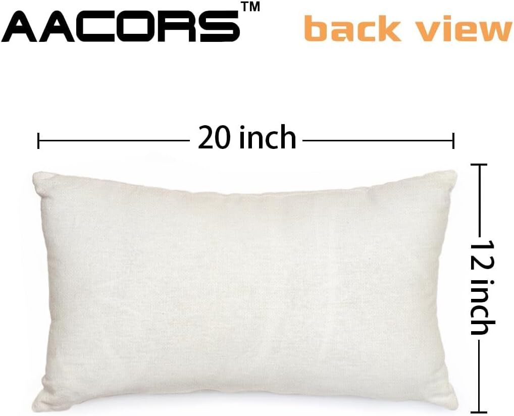 AACORS Christmas Pillow Cover 12X20 Inch Christmas Trees Snowflake Decorations