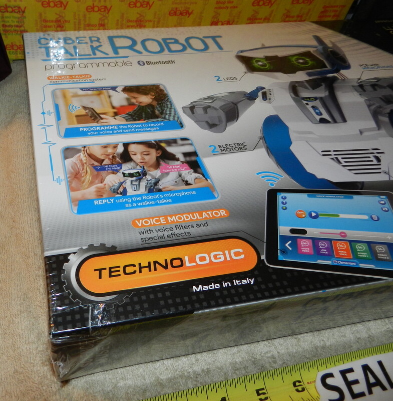 Cyber Talk Robot Programmable Talking Interactive Play Walkie Talkie Bluetooth