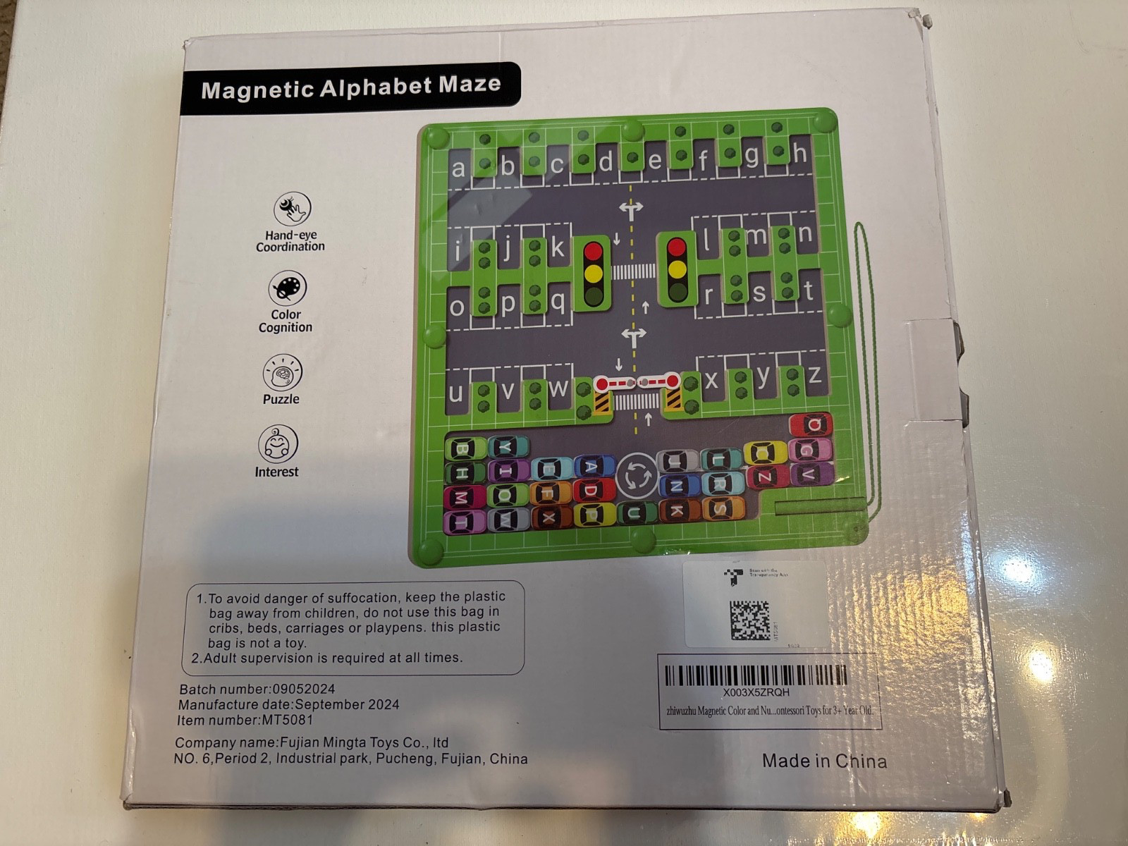 Magnetic Color And Number Maze Montessori Magnet Puzzle Board Educational Toys