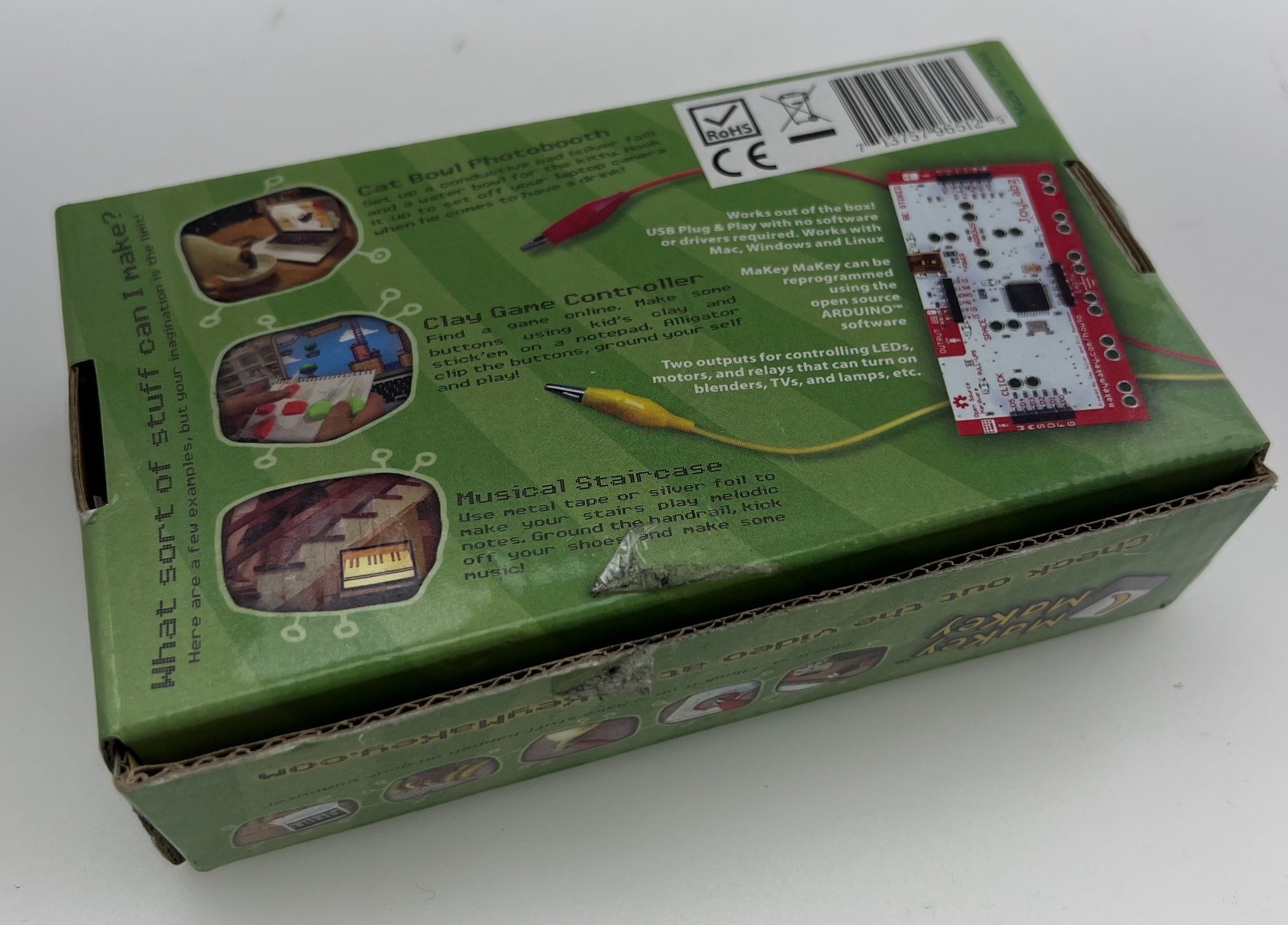 Makey Makey Invention Kit & Extra Alligator clips & Board, Fun!