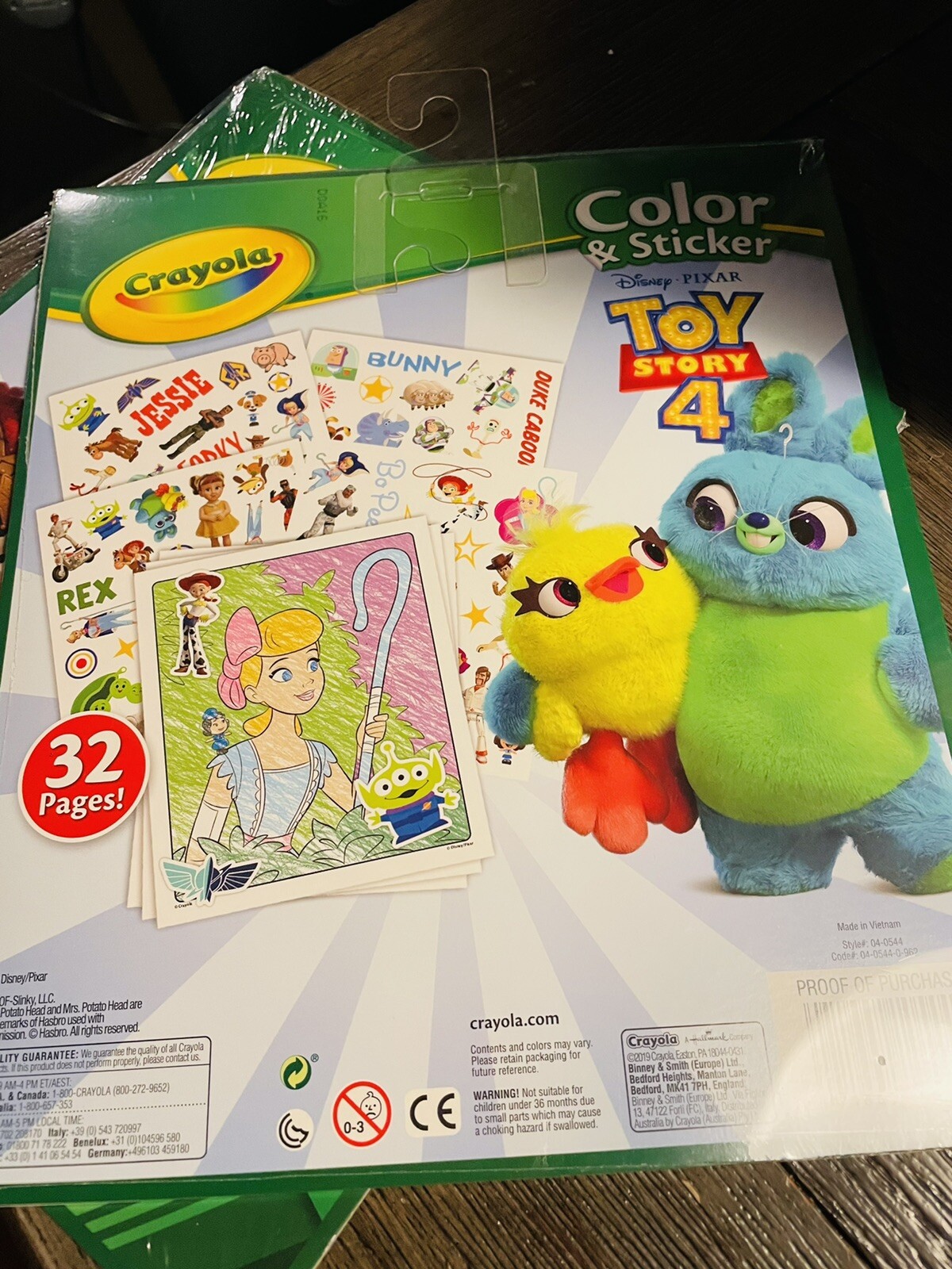 Crayola -Color & Sticker Toy Story 4 Disney/Pixar 50+ Stickers 32 Pages Of 2
