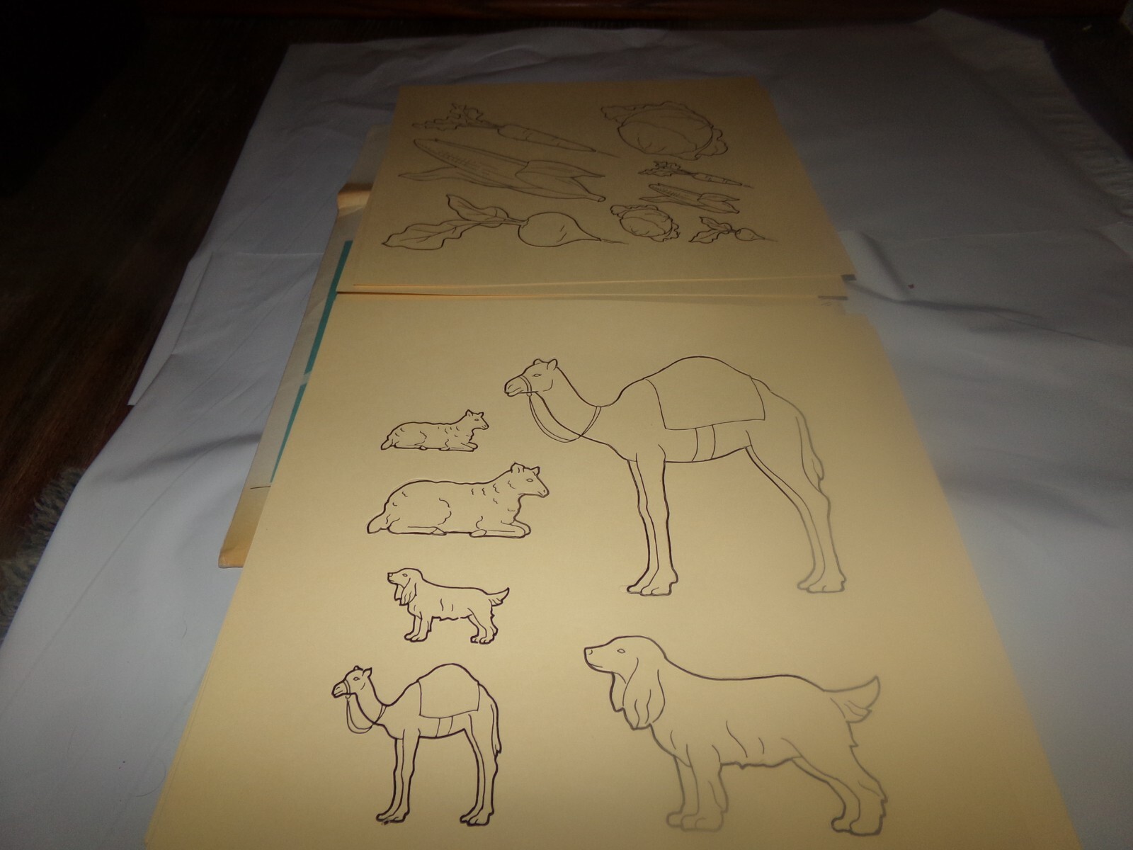 Vintage lot 111 Bible Stencil Set Manger Wise men Animals Shepard Camels Stars