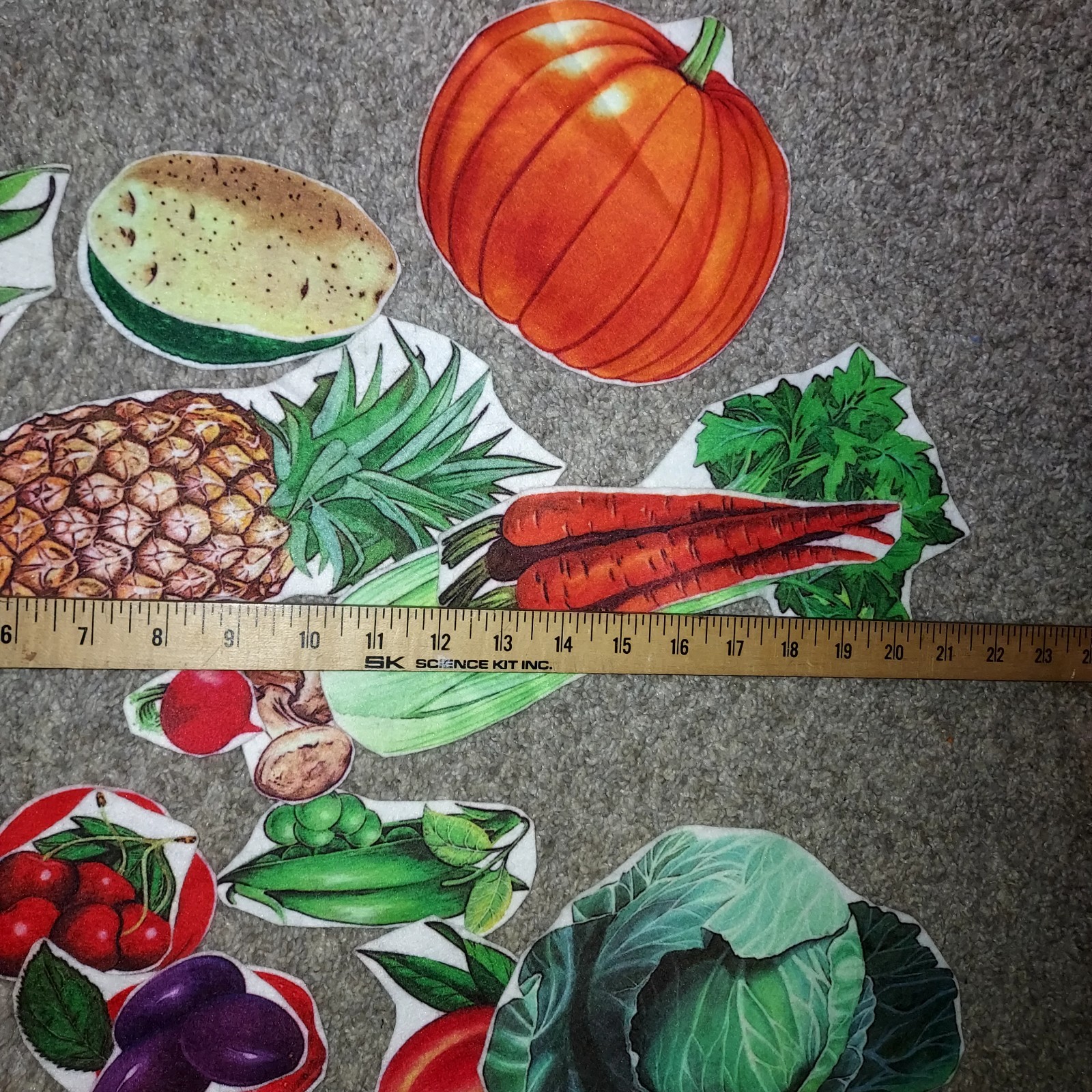Fruits & Veggies Flannel Figures for Flannel Boards Interactive Teaching health