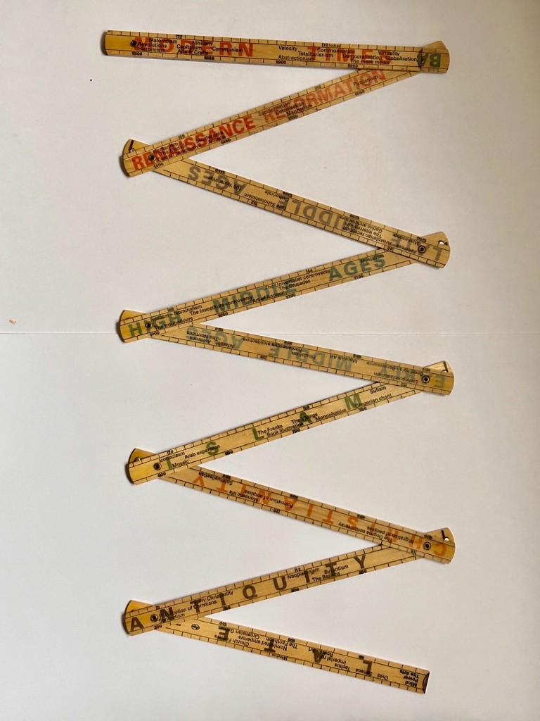Metermorphosen 2000 Years By the Meter History Folding Ruler Teaching Tool
