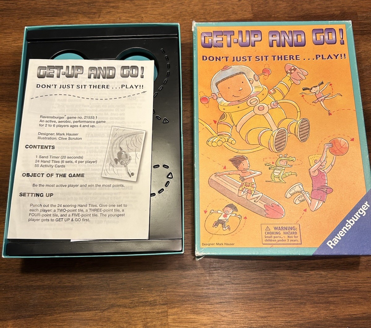 GET UP AND GO! Don’t Just Sit There…Play!! Vintage Game By RAVENSBURGER **
