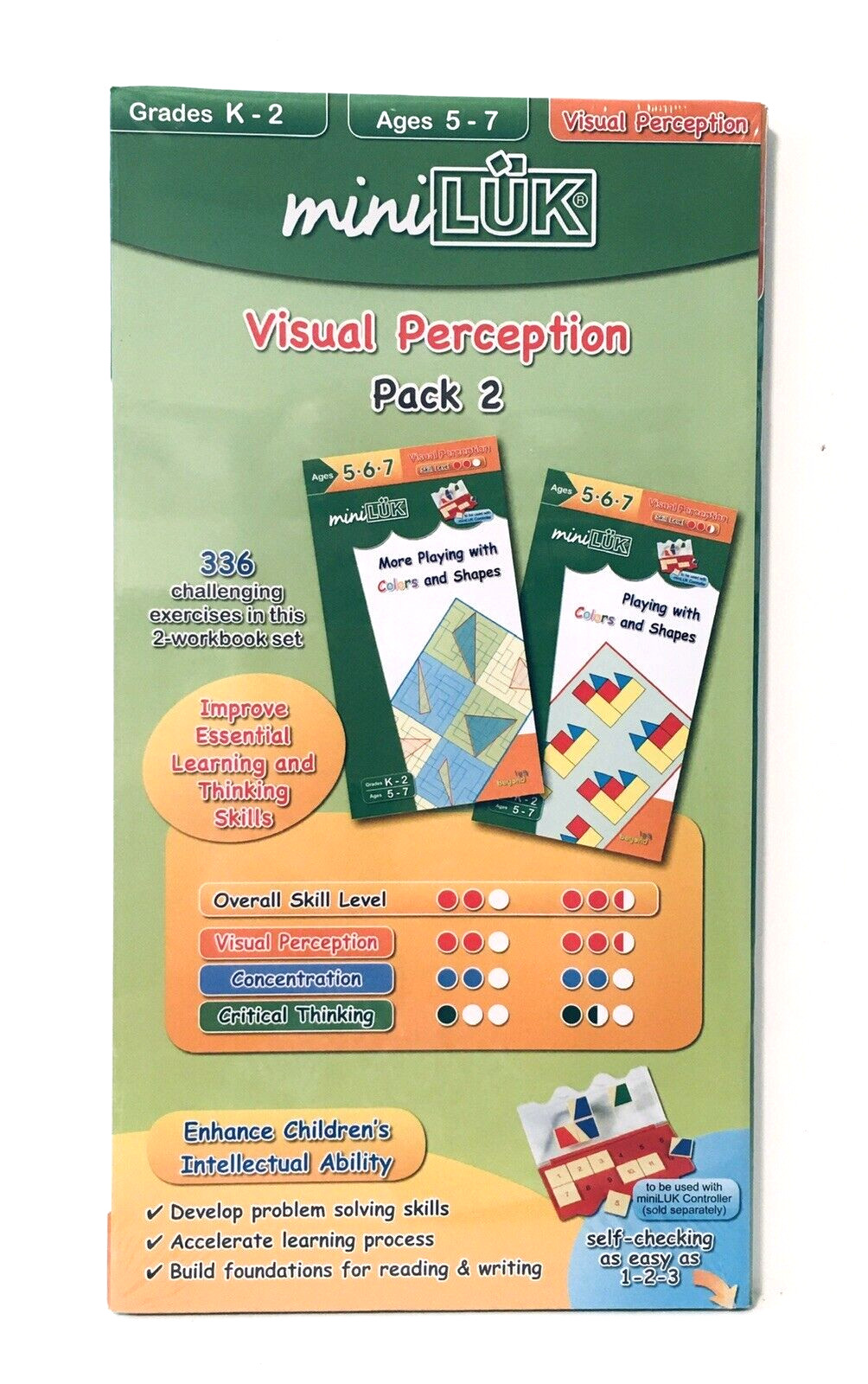 miniLUK Workbook Set for K-2, Ages 5-7