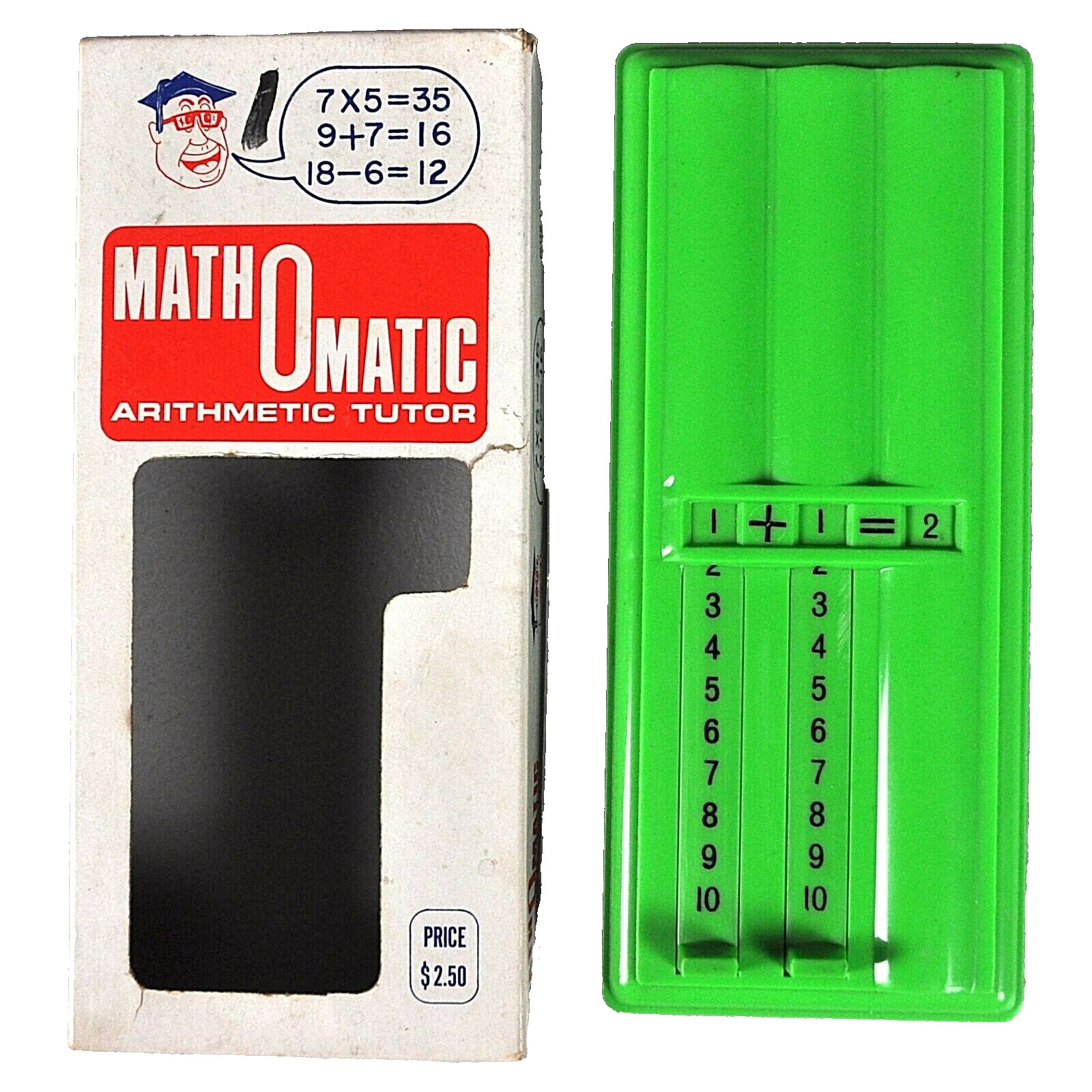 Math O Matic Vtg Arithmetic Tutor Addition Toy Peter & Paul Co USA Made Teacher