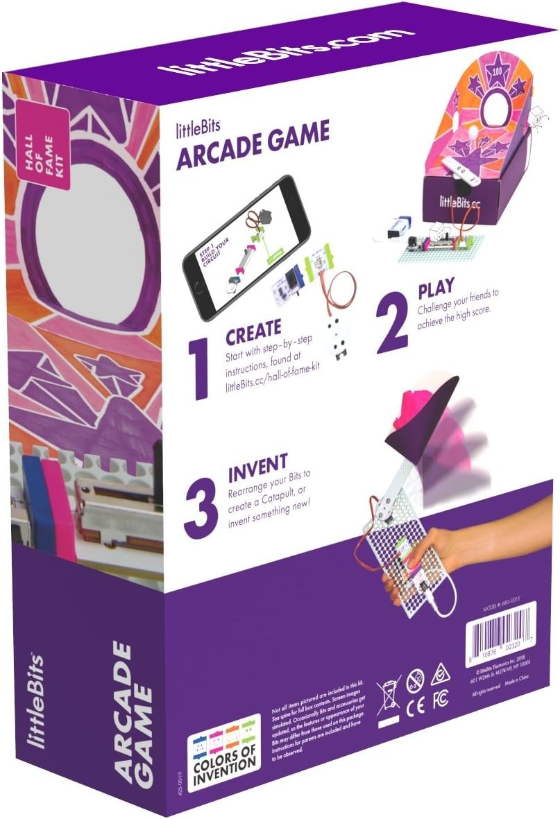 littleBits Starter Kit Hall of Fame Arcade Game, Purple