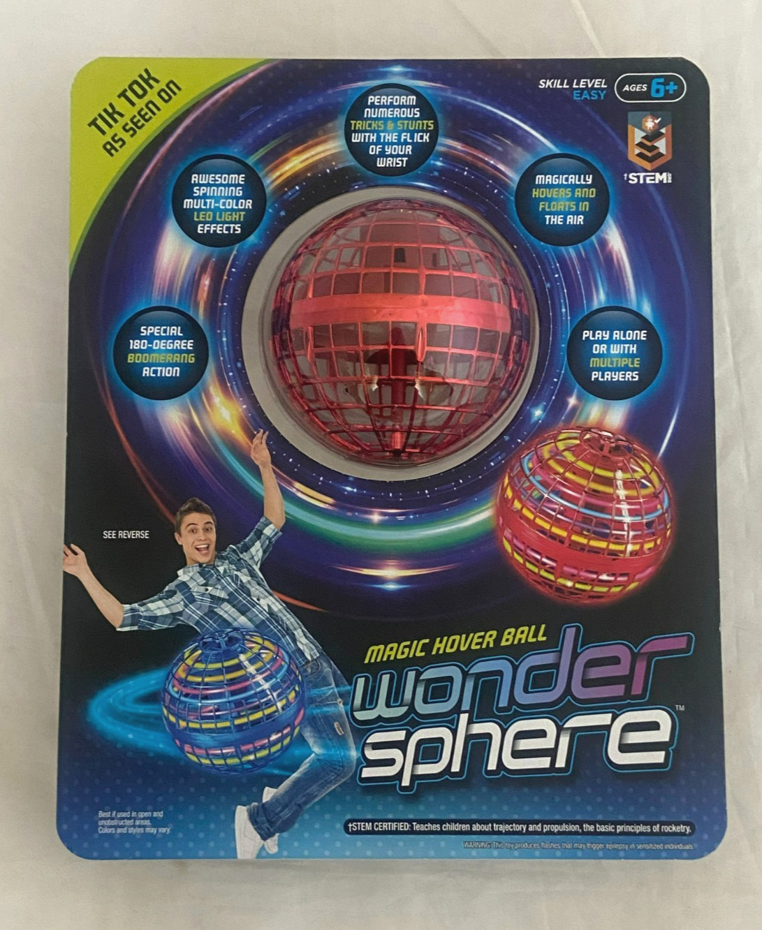 NEW-SEALED Wonder Sphere MAGIC HOVER BALL Skill Level Easy STEM Certified Age 6+