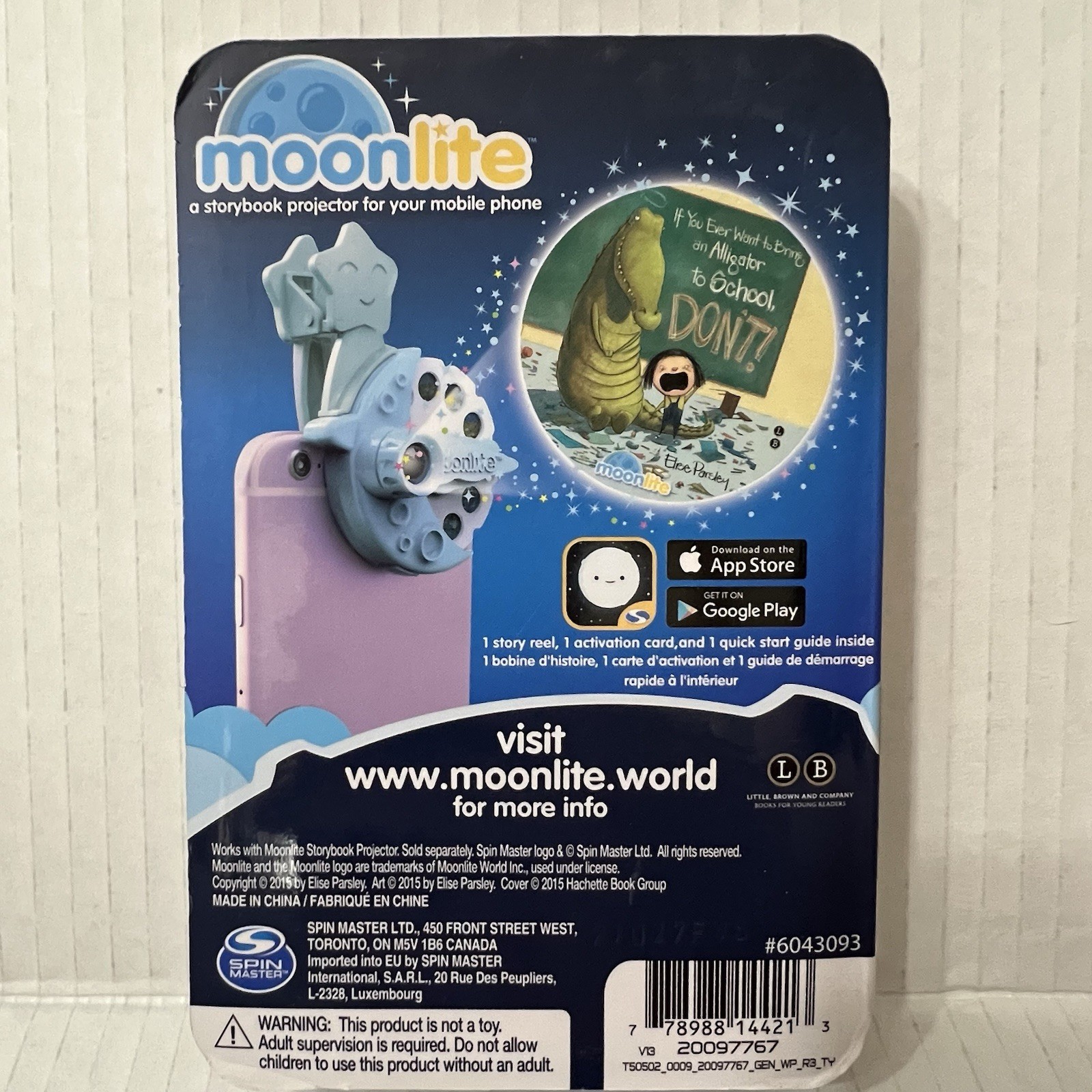 Moonlite Storybook Projector Reel If You Want to Bring Alligator to School Don’t