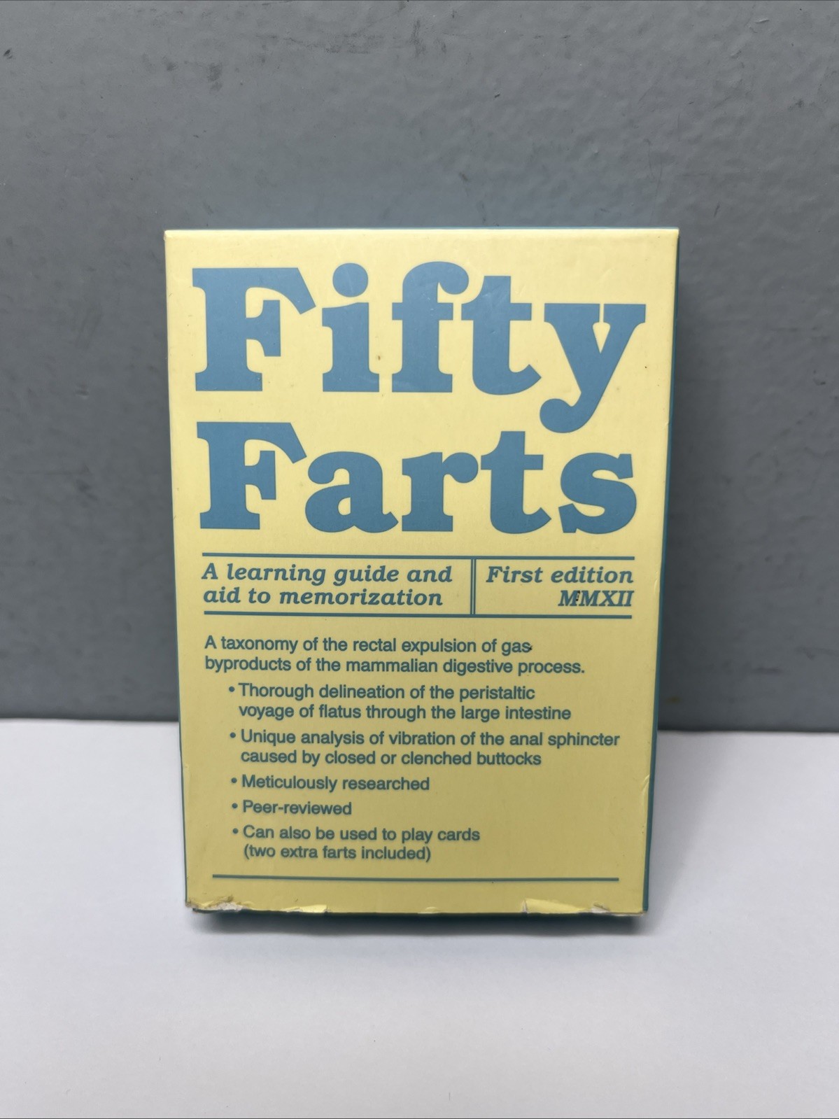 Fifty Farts Playing Cards (52) Gag Gift Learning Guide Cards First Edition MMXII