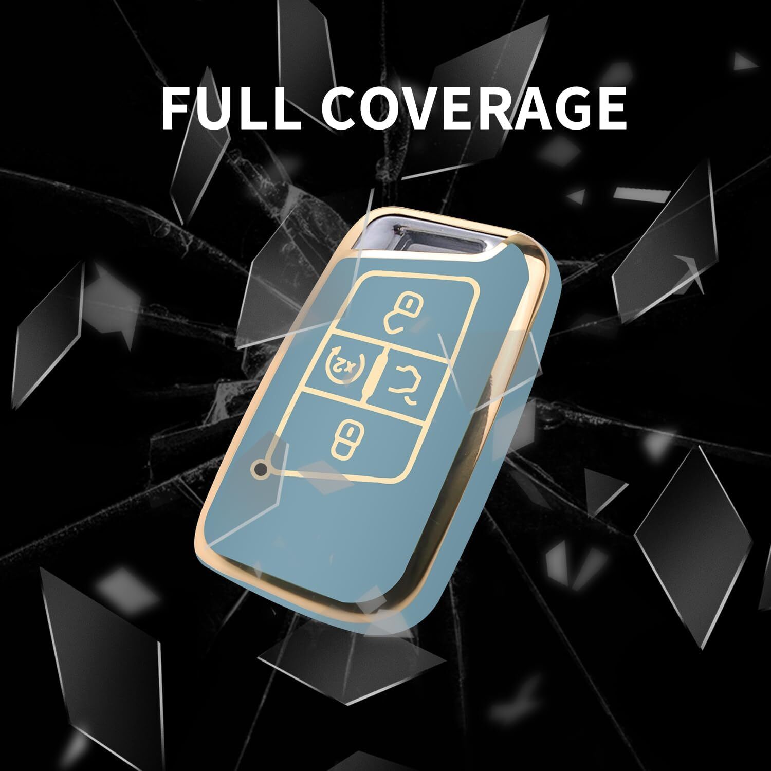 for Volkswagen Key Fob Cover with Keychain, Soft TPU Car Key Shell Case Holder