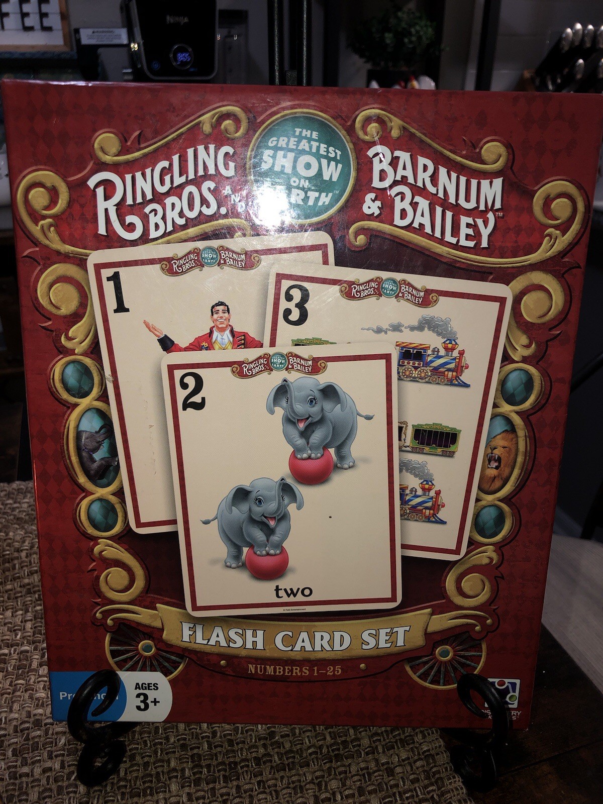 Circus Themed Large Flash Card Set Nursery Memory Game Ringling Bros. 2010
