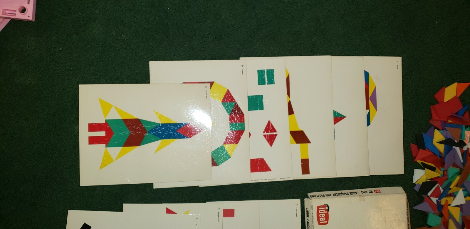 VINTAGE IDEAL NO. 6213 LARGE PARQUETRY AND 17 PATTERNS