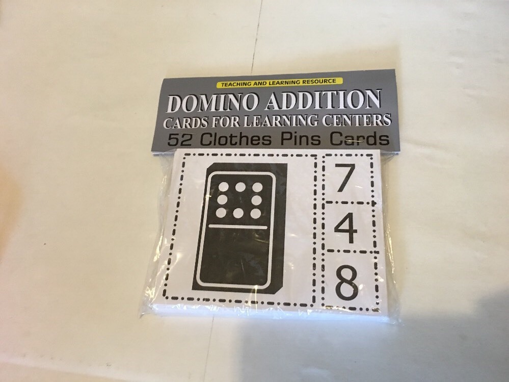 SYLLABLE COUNT & DOMINO ADDITION Cards for Learning Center 104 Cards- Letters-