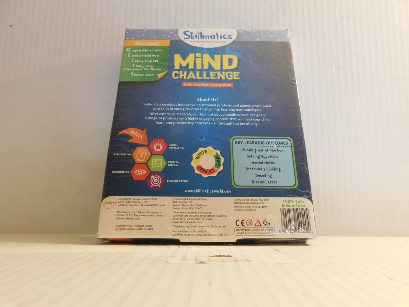 Skillmatics Educational Game: Mind Challenge 6-99 Years | Erasable and Reusable