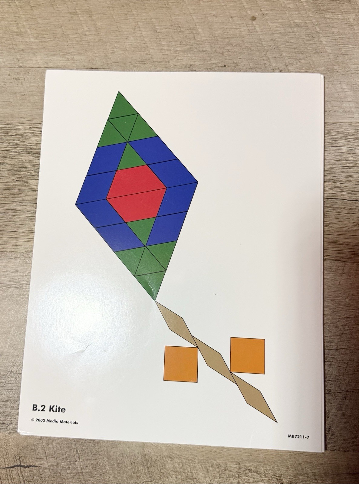 Learning Pattern Blocks, Learning Resources, 250ct, w/2 Sets Pattern Block Cards