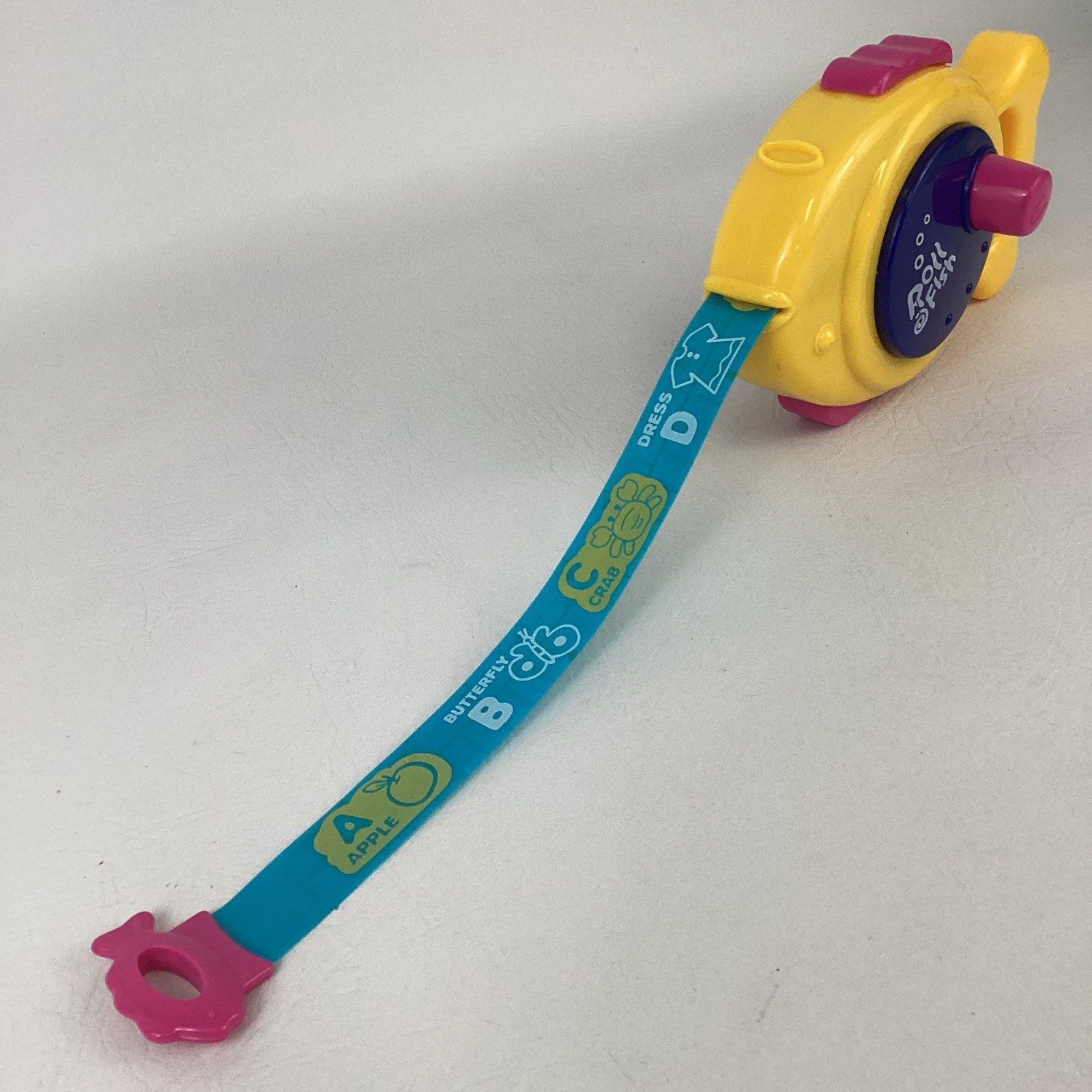 Roll Fish Toy 5 Foot Measuring Tape Alphabet Learn Reel ABCs Handheld Toddler