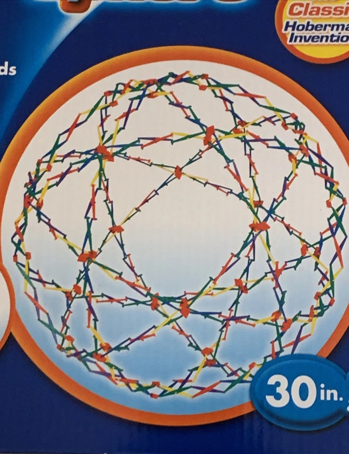 Hoberman Original Transforming Sphere Lg Rainbow Colorful Creative 9.5 – 30″ New