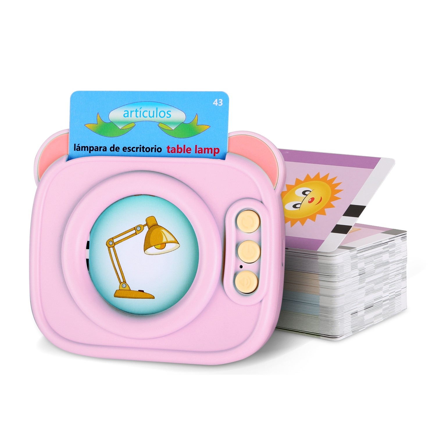 Spanish & English Talking Flash Cards 224 Sight Words Bilingual Card Early Toy