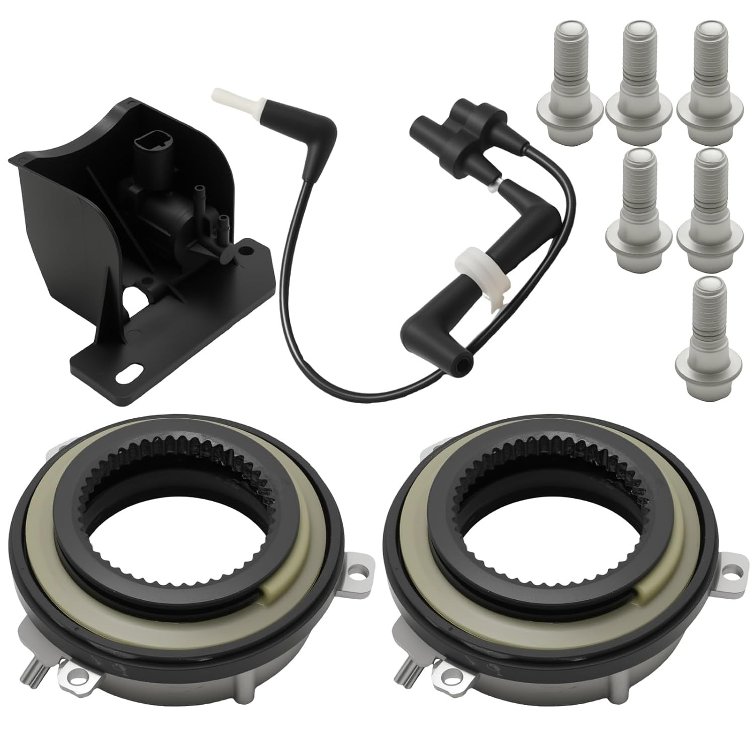 7L1Z-3C247-A 4WD Auto Locking Hub Axle Actuator with Vacuum Solenoid,